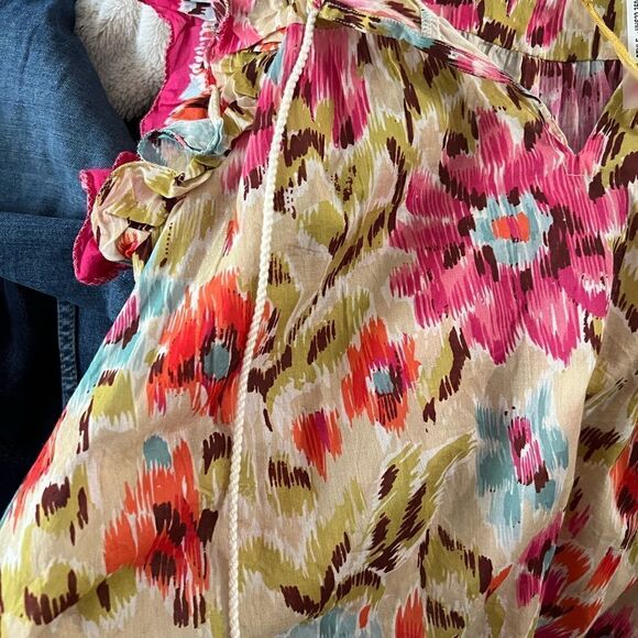 House of Harlow 1960 Revolve Ruffle Peasant Fop Khaki NWT XS - Picture 12 of 15